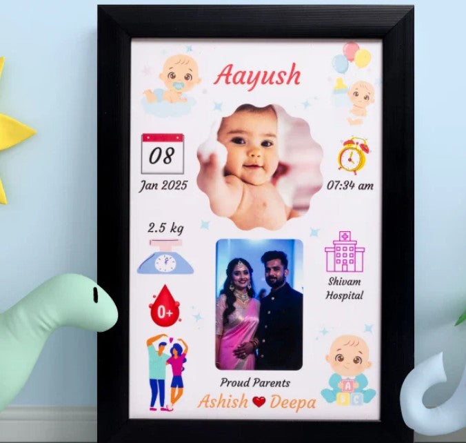 Personalized Baby Birth Frame – A Memory for Life